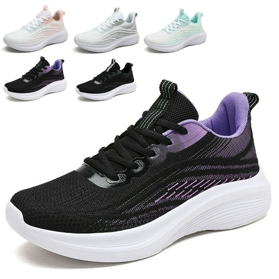 PPCHVOMEY Fashion Sneakers Women Arch Support Mesh Breathable Lightweight Athletic Shoes with Non-Slip Sneakers Unisex for Running Casual & Work