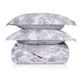 thumbnail image 3 of Impressions Oxana 300 Thread Count Floral 3 Piece Duvet Sets, Full/Queen with Shams, 3 of 9