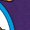 PURPLE, variant on Fantastic Four - Thing Logo - Men's Long Sleeve Graphic T-Shirt