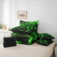 thumbnail image 4 of Erosebridal Green Gamepad Bed in a Bag Full size,Honeycomb Hexagon Bed Set,Teens Bedroom Decor,Reversible,7pcs, 4 of 5