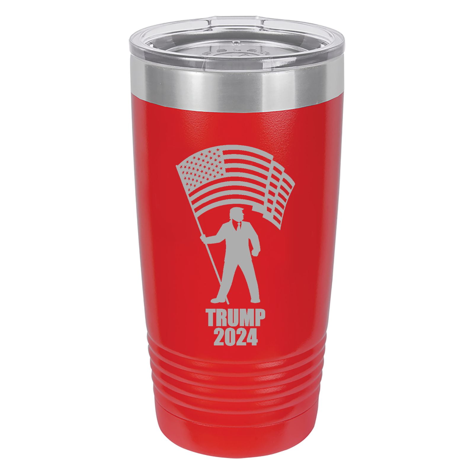 Trump 2024 Stainless Steel Insulated Tumbler with Lid 20 Oz. (Red
