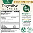 thumbnail image 3 of Digestive Enzymes - Multi Enzyme Complex with Bromelain, Papain, Probiotics & Prebiotics for Digestive Health, Gut Support & Bloating for Women & Men, Enzymes for Digestion Support - 60 Capsules, 3 of 10