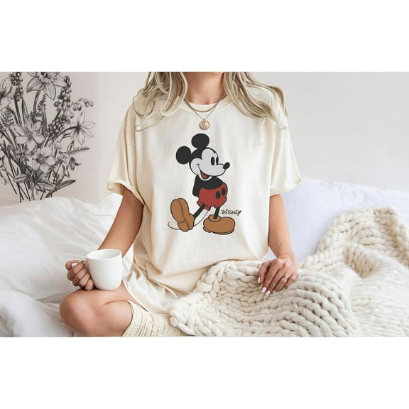 Comfort Colors Disney Classic Mickey Mouse Pose Shirt, Disneyland Holiday Vacation T-Shirt, Disney Retro Tee