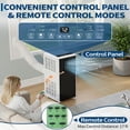 thumbnail image 4 of JoanKaren 8000 BTU Portable Air Conditioner Up to 350 Sq. Ft. 3-in-1 AC Unit with Cooling,Dehumidifier & Fan,Energy-Saving,24-Hr Timer,Full Window Kit,Black&White, 4 of 11