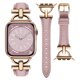 thumbnail image 1 of Wutwuk Correa de Piel para Mujer Compatible con Apple Watch 38mm 40mm 41mm 42mm, Banda Delgada Premium con Hebilla de Acero Inoxidable D para iWatch Series SE 11 10 9 8 7 6 5 4 3 2 1 - Rosado, 1 of 7