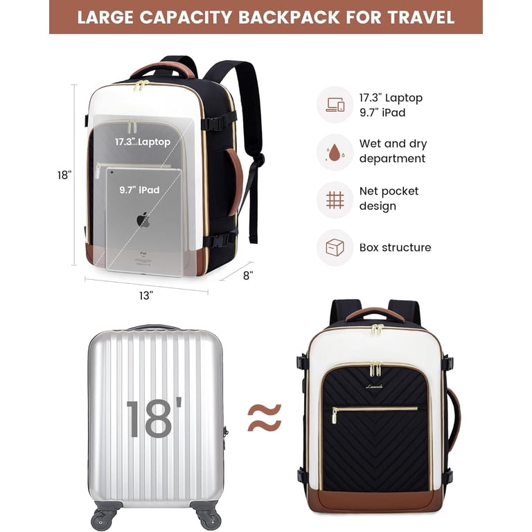 LOVEVOOK Large Travel Backpack for Women, TSA Carry on  display picture 2