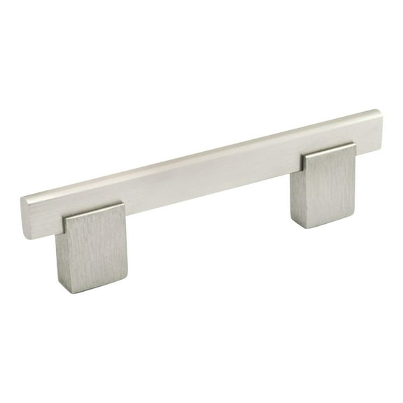 Rok 3" Center to Center Euro Bridge Style Pull 4-1/4" Length in Brushed Nickel Finish