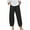 Clearance pants-Black, variant on Brilliant Womens Pants under $10 Women Casual High Waist Summer Cotton Loose Long Straight Pants Gray S-4XL