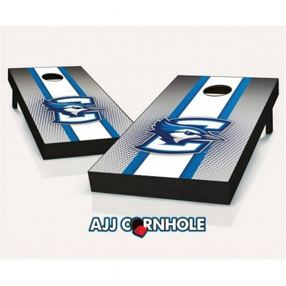 AJJCornhole 110-CreightonStriped Creighton Bluejays Striped Theme Cornhole Set with Bags - 8 x 24 x 48 in.