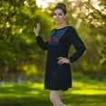 thumbnail image 1 of Vestido negro con bordado, 1 of 3