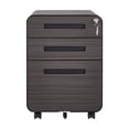 thumbnail image 2 of 3 Drawer Mobile File Cabinet With Lock, Metal Under Desk Rolling Filing Cabinets, Fully Assembled 5-wheel Office Cabinet For Home Office Letter/Legal/A4, 2 of 8