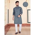 thumbnail image 5 of Indian mens traditional and party wear kurta set for man mirror work kurta pajama set fancy work kurta shirt full sleeve long langht kurta, 5 of 5