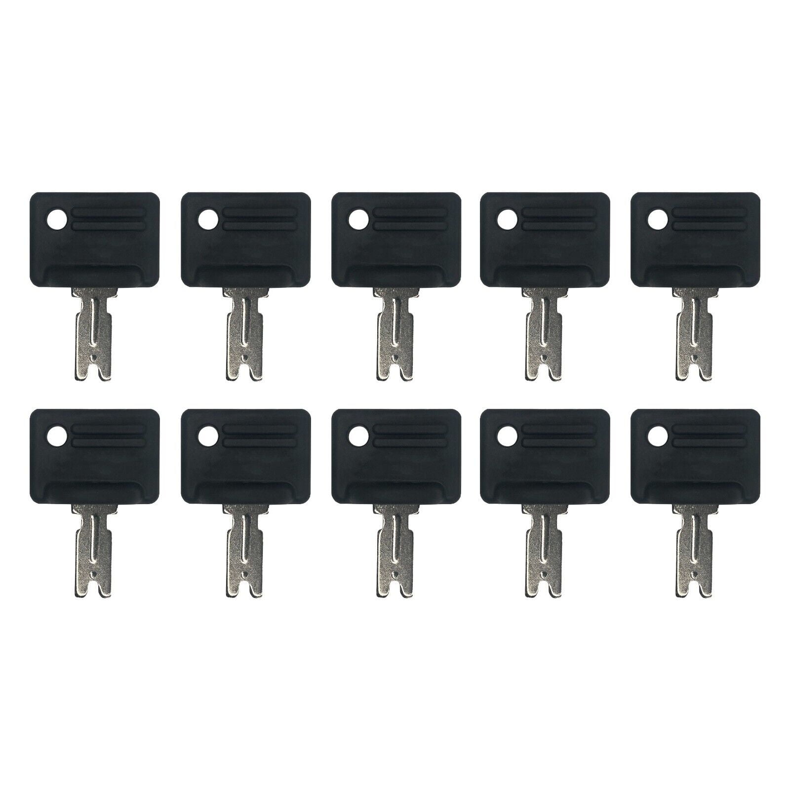 10 Pack Ignition Keys Replacement For Forklift Caterpillar Crown Clark