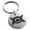 Silver, variant on Stainless Steel Aztec Universe Rune Engraved Small Medallion Circle Charm Keychain Keyring