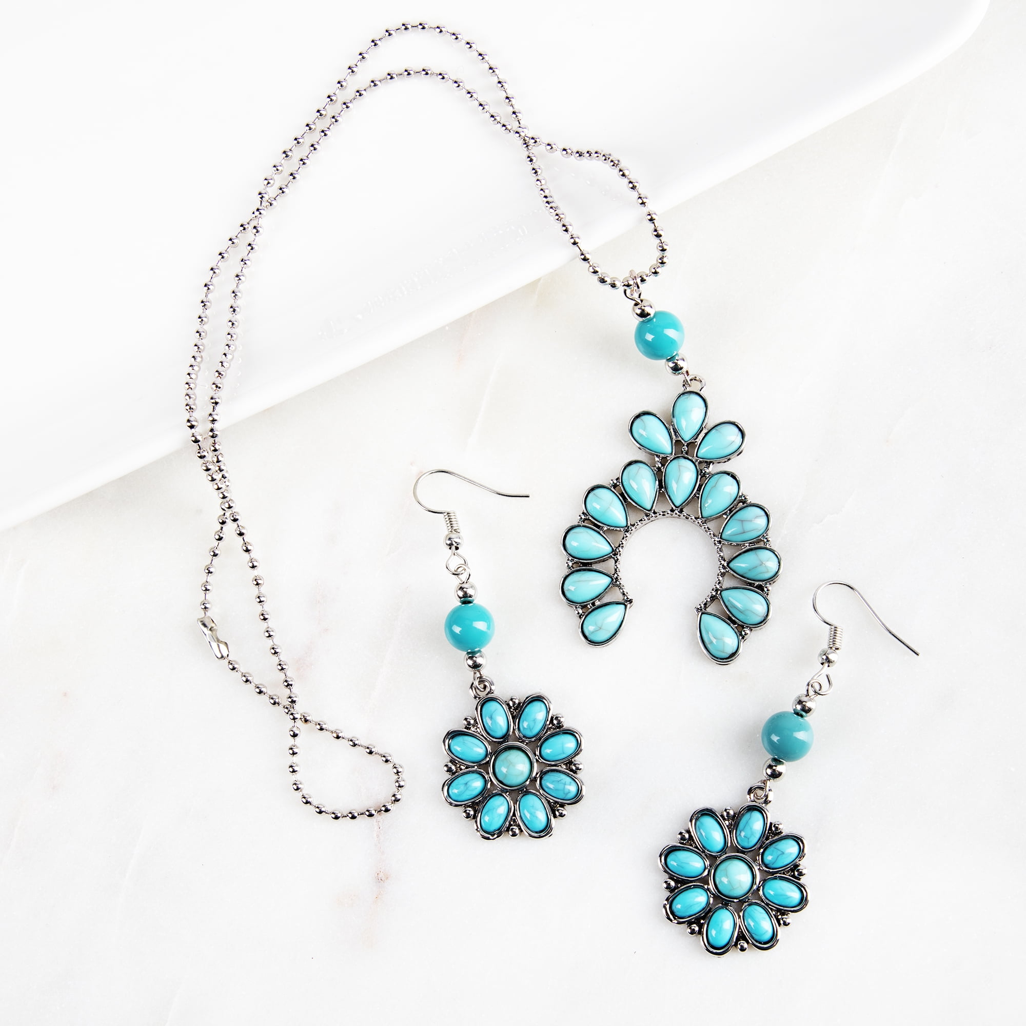 Cousin DIY Faux Turquoise Squash Jewelry Charms, Silver