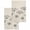 Beige, variant on Grey Dandelion Kitchen Dish Towels for Drying Dishes Set of 3, Spring Modern Minimalist Country Flower Waffle Weave Microfiber Hand Tea Bathroom Towels Quick Dry & Absorbent Towel 15.7x23.6