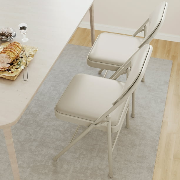 BOOSDEN Folding Chair, Foldable Chair, Set Of 2, Fabric Fold Up Chairs For Home, Office, Dining