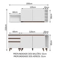 thumbnail image 3 of Cocina Integral Modular Madesa Reims 200cm Blanco 01, 3 of 5