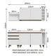 thumbnail image 3 of Cocina Integral Modular Madesa Reims 200cm Blanco 01, 3 of 5