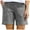 Grey, variant on Flmaly vacation outfits for women High Waistband Solid Womens Shorts For Summer Casual Linen Athletic Women's Shorts With Pockets Loose Trousers Cycling Shorts Pants Vacation Outfits