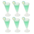 thumbnail image 2 of Miniature Cocktail Glasses, Elegant Compact Beautiful 1/12 Scale Simulation Life Scene Dollhouse Cocktail Glasses  For Toy For Dollhouse Decorations Green, 2 of 8
