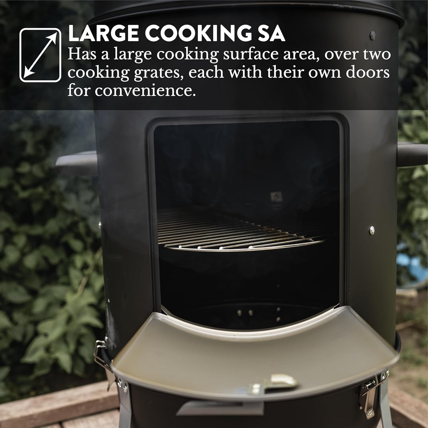 GasOne 18" Charcoal Vertical Smoker Grill, Portable