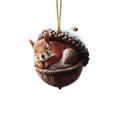 thumbnail image 5 of 5PCS 3D Forest Animal Acorn Ornaments, Woodland Christmas Tree Decorations , Rustic Hanging Ornaments for Christmas Tree Wreath Garland Mantel Home Holiday Decor, 5 of 7