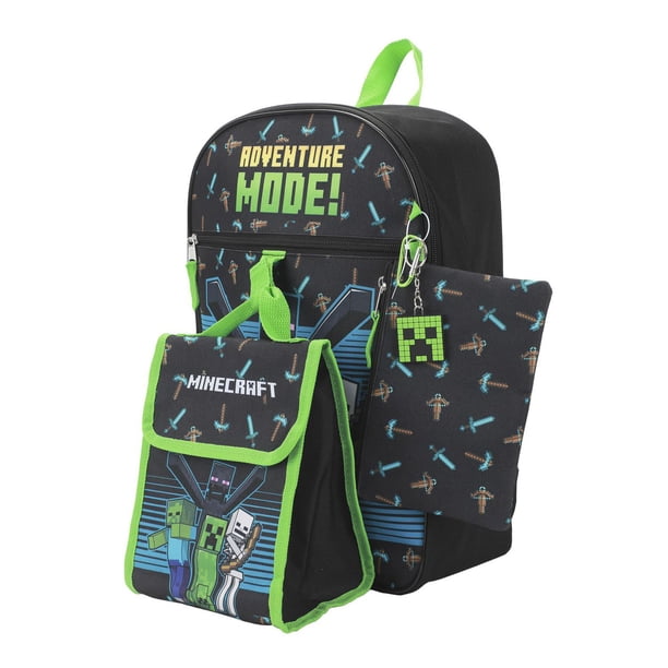 Minecraft Adventure Mode 5-Piece Backpack Set With 16