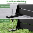 thumbnail image 4 of MAYEERTY 72"x47"x16" Outdoor Privacy Screen with Stand Metal Balcony Decorative Screen,Black, 4 of 6
