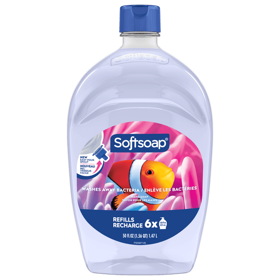 Recharge de savon liquide pour les mains Softsoap, série Aquarium