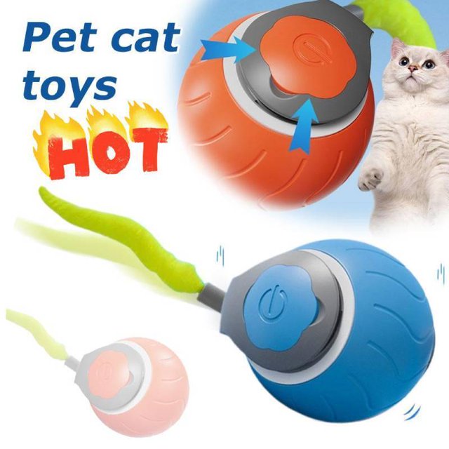 Juguetes interactivos para gatos, pelotas rodantes para interiores con control táctil, juguetes automovibles, NUEVOS, mejores