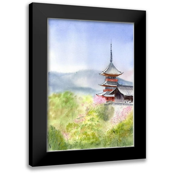 Shefranov, Olga 11x14 Black Modern Framed Museum Art Print Titled - Asian Landscape I