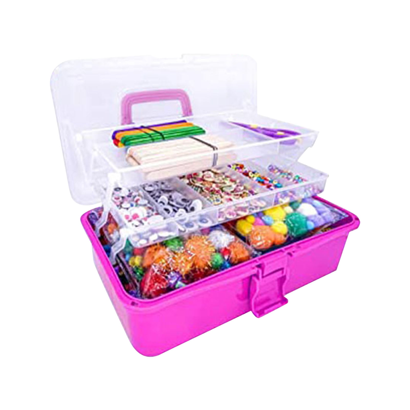 Arts and Crafts Kit for Kids Ages 2-4 Kids Art Set Craft Kits, DIY Tote Box Children’s Gift Set with Complete Art Supplies for Toddler Creative Play