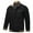 Black, variant on IROINNID Men's Long Sleeve Plush Mid-Length Jacket Solid Color Loose Autumn And Winter Tooling Wind Jacket Coat