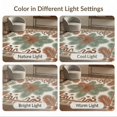 thumbnail image 7 of ODIKA 8'x10' Washable Area Rug Durable, Non-Slip Aesthetic Boho Jungle Motif With Palm Frond Accents Snake Tropical Refined for Living Room, Under Sectional, Family, 7 of 7