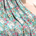 thumbnail image 2 of Bichon Dog Blue Florals Blanket,Comfortable Soft Flannel Throw Blanket,All Season,Warm Lightweight Blankets for Sofa Bed Couch Living Room Chair,50"x60", 2 of 4