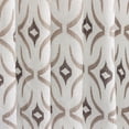 thumbnail image 5 of Fabric Mart Direct Off White Sheer Fabric By The Yard, 54 inches or 137 cm width, 16 Continuous Yards White Sheer Fabric, Geometric Embroidered, Upholstery Drapery Curtain Wholesale Fabric, 5 of 8
