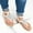 White, variant on LoyisViDion Women Summer Clip-Toe Shoes Zipper Comfy Sandals Flats Casual Beach Sandals Coffee 11(43)
