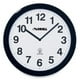 Lorell LLR60997 Horloge Murale- 12in.- Chiffres Arabes- Cadran Blanc-Cadre Noir – image 1 sur 2