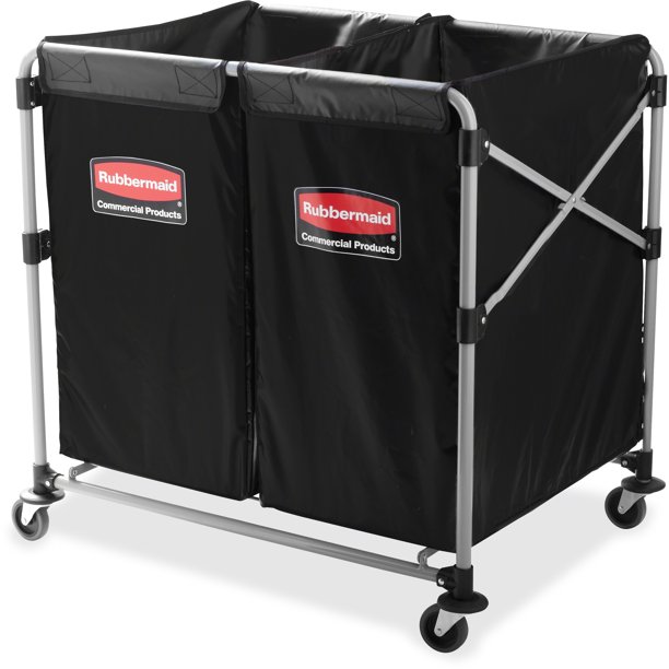 Rubbermaid Commercial Collapsible XCart, Black