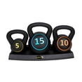 thumbnail image 1 of Juego de Pesas Rusas Set x 3 Piezas de Hierro Fundido Best Kit Kettlebells de Entrenamiento Fitness, 1 of 5