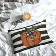 thumbnail image 3 of Fall Pillow Covers 12x20 Set of 2 Pumpkin Maple Leaves and Stripes Fall Decor Pillowcase Linen Autumn Thanksgiving Decorative Outdoor Throw Pillow Covers Farmhouse Cushion Case for Couch Home, 3 of 6
