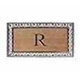 thumbnail image 3 of A1HC Rubber & Coir Floral Border Monogrammed Doormat, Paisley Classic Border Bronze, 30 x 48 (R), 3 of 4