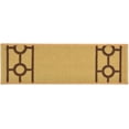thumbnail image 1 of Custom Size Cut to Size Stair Treads Chain Border Beige Customize Slip Resistant Latex Backing Low Profile Stair Tread Set Of 13 (Beige 7in x 26 in), 1 of 7