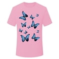 thumbnail image 5 of Icvfdpl Womens Shirts Blue Print Loose Fit Plus Size Dailywear Loose M, 5 of 5