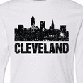 thumbnail image 4 of Inktastic Cleveland Skyline Grunge Long Sleeve Youth T-Shirt, 4 of 5