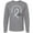 AC-Heather Grey, variant on Inktastic Lung Cancer Awareness Rainbow Ribbon with Hearts Long Sleeve T-Shirt