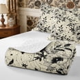 thumbnail image 4 of Manfei Gothic Spider Web Bed Spread Queen 3pcs,Retro Flowers Queen Coverlet Set,1 Quilt and 2 Pillowcases, 4 of 7