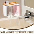 thumbnail image 4 of Miangastore Wall-mounted Toiletries Organizer Storage Rack Toothbrush Toothpaste Holder Shelf, 4 of 8