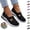Black, variant on Orthopedic Shoes for Women Breathable Mesh Non Slip Sneakers Arch Support Fashion Walking Shoes Comfy Slip on Loafers(Red)